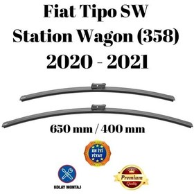 Resim Fiat Tipo Sw Station Wagon 358 2020 2021 Uyumlu Ön Cam Silecek Süpürgesi Takımı 650/400mm Silbak Sb2616c 