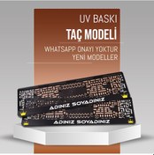 Resim Taç Plakalık, 2 Adet Premium Uv Baskı, Plakalıkhane 
