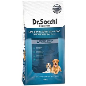 Resim Dr. Sacchi Somon ve Ton Balıklı Köpek Maması 12 Kg 