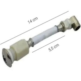 Resim Yapı Gömme (Asma) Klozet Taharet Çubuğu 14 cm Dirsekli 