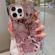 Resim Parıldayan Galvanik Retro Minimalist Kişilik Üç boyutlu Yağlı Boya Çiçek TPU Dopamin IPHone Modelleri, .iPHone11, IPhone13ProMax, IPHone14proMax için Uygun 