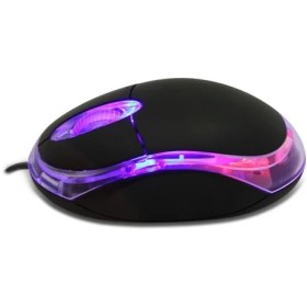 Resim KM-6809 Usb Siyah Işıklı Optik Mouse 