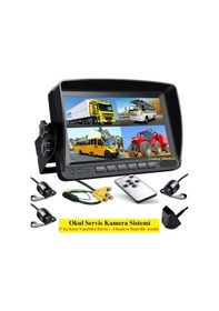 Resim Okul Servis Kamera Sistemi 7 Inç Kayıt Yapabilen Ekran 