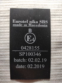 Resim SS Oto Araç Emniyet Kemeri E Sertifika Etiketi 1 Adet 