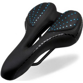 Resim Shineyee Mountain Bisiklet Jeli Dolgulu Yumuşak Oturak, Orta Boşluklu, Genişletilmiş Konfor, Mavi Renkli Universal Aksesuar Mavi 