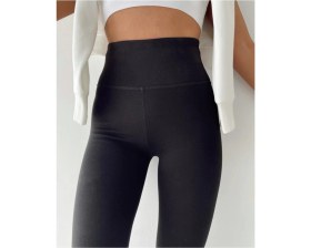 Resim Geniş Kemer Toparlayıcı Çelik Örme Tayt 