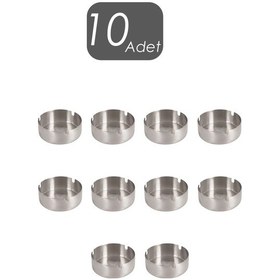 Resim Mucit Home Küllük Metal Küllük Paslanmaz Çelik 10 Lu Kül Tablası Küllük Seti 