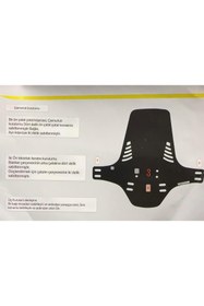 Resim SARİSSA BİSİKLET Wake Mtb Bisiklet Çamurluk Trekking Ön Veya Arkaya Takılabilir 4 Adet Cırt Kelepçe Hediyeli Skulls K 