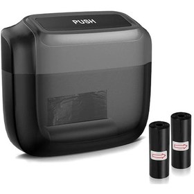 Resim Dashanshop Evrensel Araç Çöp Kutusu 2 Rulo Çöp Poşetli Kapı Askılı Siyah Saklama Kutusu 