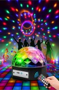 Resim UPEKA Bluetooth Kumandalı LED Parti Disko Topu Hoparlör Usb Aparatlı Renkli Işıklı Müzik Speaker 