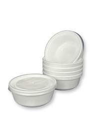 Resim Home 720 Adet 250cc Kapaklı Beyaz Köpük Kase 