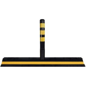 Resim Hayat Trafik Siyah Tabanlı Delinatörlü Şerit Düzenleme 138x24x10 cm 