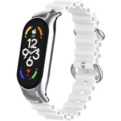 Resim Sones Xiaomi Mi Band 7 Deniz Silikon Hava Alabilir Saat Kordonu 