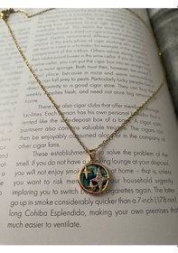 Resim Holografik Yıldız Kararmaz Çelik Gold Kolye 
