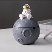 Resim Dashanshop Astronot Küllük Seti Altın Renk Ay Ve Gezegen Tasarım Lüks Ev Dekoru Hediye 