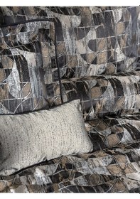 Resim Cotton Box Smart Çift Kişilik Yatak Örtüsü Milan Kahve Kahverengi 