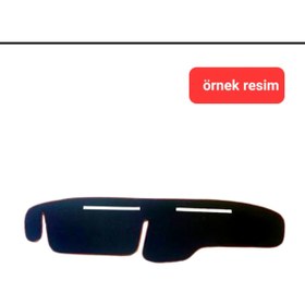 Resim gürler oto kılıf ve aksesuar Torpido Halısı Oto Ön Cam Konsol Göğüs Örtüsü Renault Uyumlu Toros R12 Kırmızı Kenarlı 