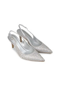 Resim Deery Kadın Gümüş Renk Slingback Stiletto - Rd035zgmsm01 Gümüş 