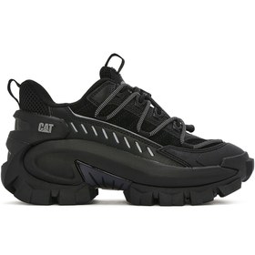 Resim Caterpillar Erkek Siyah Intruder Max Kalın Tabanlı Bağcıklı Süet Deri Sneaker 013M101222 