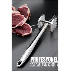 Resim Skygo ModaCar Et Tokmağı 2 Taraflı 304 Paslanmaz Çelik 