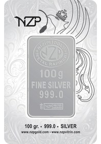 Resim Nzp Gold Gümüş Külçe 100 Gram 