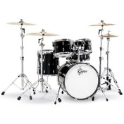 Resim Gretsch Renown 5-Parça 20" Akustik Davul (Piano Black) 