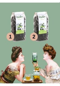 Resim 2'li Set El Yapımı Yeşil Çay 2 50 G -katkısız, Doğal, Doğal İçerikli, 2.5 Yaprak Çay 