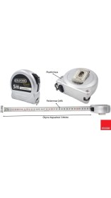 Resim Işlevsel 5 Metre Paslanmaz Çelik Şerit Metre, Hassas Ölçüm Aracı 