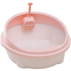 Resim Homyl Kedi Kumu Kutusu Sıçramayı Önleyici Gizlilik Pembe 