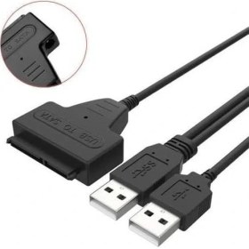Resim TeknoKapsül USB 2.0 2.5 3.5 Inç Sata SSD HDD Hard Disk Dc Güç Çevirici Dönüştürücü Adaptör Kablosu 