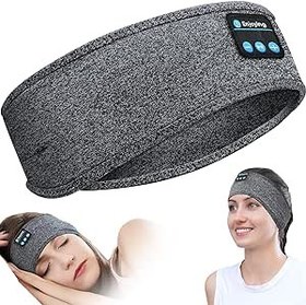 Resim ANRUOLA Uyku kulaklığı, uyku kulaklığı, Bluetooth kafa bandı, spor kulaklık, dahili hoparlörlü uzun süre çalan kulaklık bandı, egzersiz, koşu, yoga, seyahat, meditasyon için mükemmel 