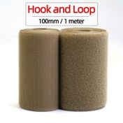 Resim 4 inç 100mm Bej Yapışkan Olmayan Cırt Cırt Bant Dikiş için Cırt Cırt Bant Sihirli Bant DIY 