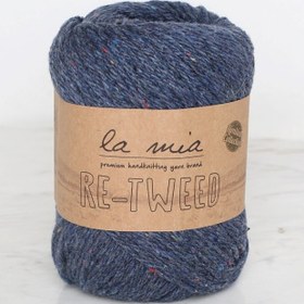 Resim La Mia Re-Tweed Lacivert Melanj El Örgü İpi - L108 - 34412 