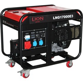 Resim Lıon Power Lng 17000E3 Benzinli Jeneratör 17 Kva Marşlı Trifaze %100 Bakır Sargılı 