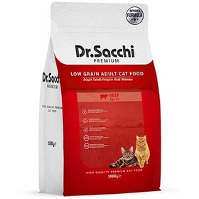 Resim Dr. Sacchi Biftekli Kedi Maması 1 Kg 