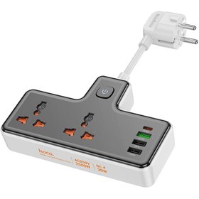 Resim Genel Markalar Ac12a 2500w 2 Priz 3 Usb 30w Type-c Multifonksiyonel Priz Çoğaltıcı Şarj Aleti 