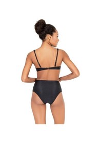 Resim Endeep Kadın Dokulu Siyah Yüksek Bel Bikini Altı Siyah 