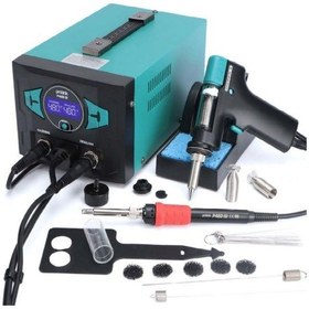 Resim Luxury,74w Vakum Makinası, 110w Lehimleme İstasyonu, Isı Ayarlı Havya Ve Lehim Emme Vakum Makinası 