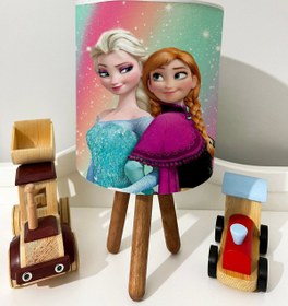 Resim dekomingo Gökkuşağı Elsa Anna DESENLİ BEBEK VE ÇOCUK ODASI 