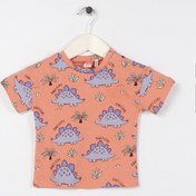 Resim Koton Baskılı Turuncu Bebek T-shirt 3smb10151tk 