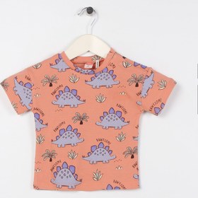 Resim Koton Baskılı Turuncu Bebek T-shirt 3smb10151tk 