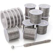 Resim 1 Rulo Premium Paslanmaz Çelik Boncuk Teli, 0.2/0.3/0.4/0.5/0.6mm - Kendin Yap Takı Yapımı, El İşleri & Tuzak Yapımı İçin İdeal - Dayanıklı & Esnek Olmayan, Rahat Tutuş Saplı, Takı Yapımı İçin Tel 