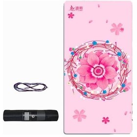 Resim Tusi Yoga Matı Ve Pilates Minderi Cennet Çiçeği Çok Renkli 