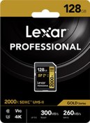 Resim Lexar SDXC 128 GB UHS-II 2000X V90 U3 C10 4K Hafıza Kartı 