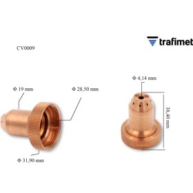 Resim Trafimet CV0009 S105-A101-A141-CB100-CB150 Plazma Kesim Drag Mesafe Aparatı 1 adet fiyatıdır 