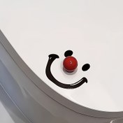 Resim Çağdaş Stil Dopamin Gülümseme Topu Tuvalet Kapağı Kaldırıcı, Yuvarlak Şekil, Pilsiz, Elde Taşınabilir Tuvalet Oturgağı Kapak Açacağı Banyo için, Güç Gerektirmez 