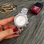 Resim Hanyang Gümüş Kadın Saatler 2022 Lüks Elmas Gül Altın Bayanlar Bilek Saatler Moda Bilezik Izle Kadın Elbise Saat Relogio Feminino (Yurt Dışından) 