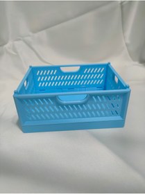 Resim Devletli 3d Katlanabilir Dekoratif Sepet Masa Organizer 3'lü 