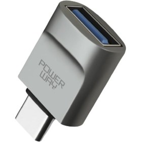 Resim Powerway Type-C to Usb 3.0 OTG Çevirici Dönüştürücü Adaptör 