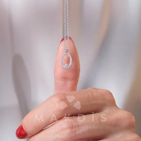 Resim 0.15 Karat Pırlanta Kolye - HRD Sertifikalı 